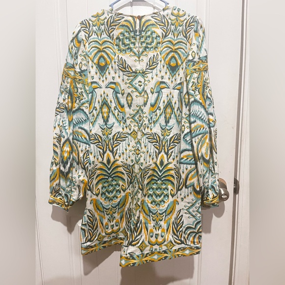 Farm Rio Boho Printed Long-Sleeve Romper | Size Medium - Picture 4 of 9